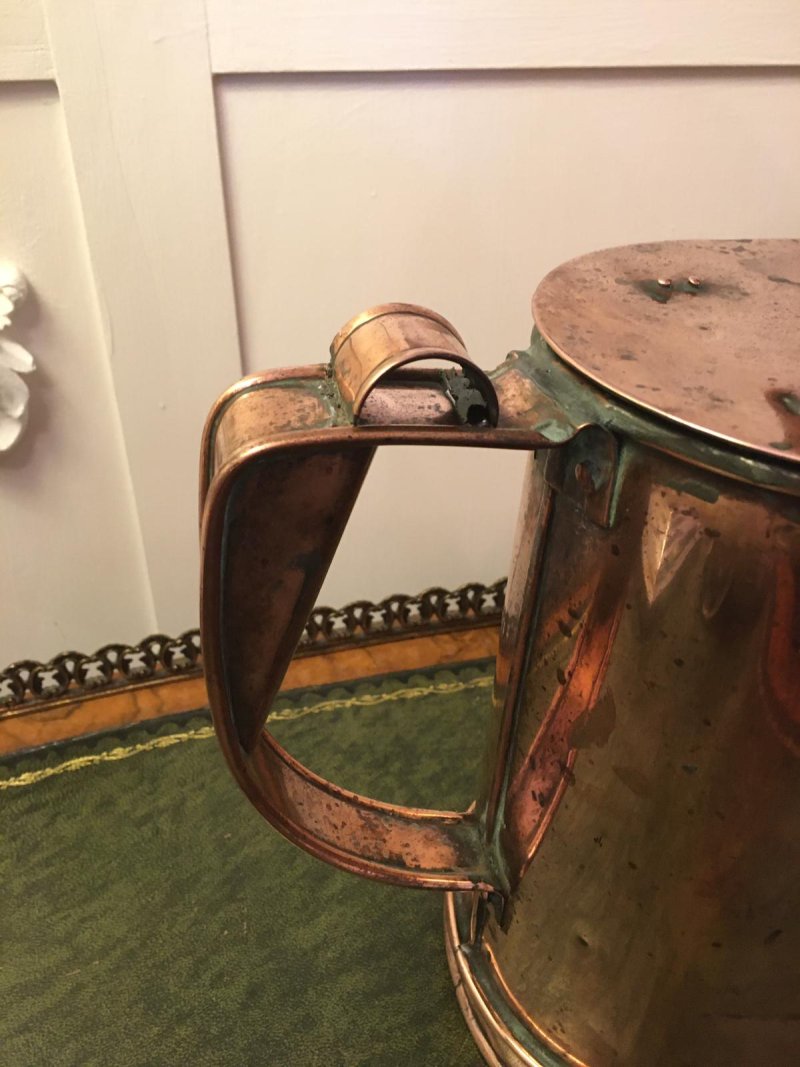 Quality Antique Victorian Copper Watering Can - Image 5